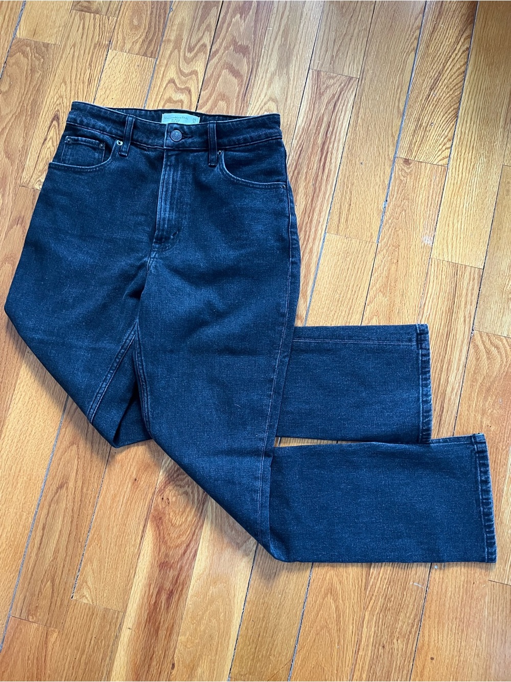 Abercrombie & Fitch Women's Black Straight Jeans